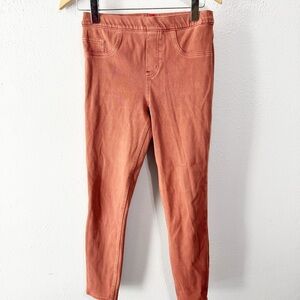 Spanx rust faux corduroy jean pant size med